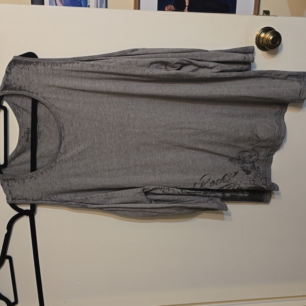 Cold shoulder hard rock long sleeve